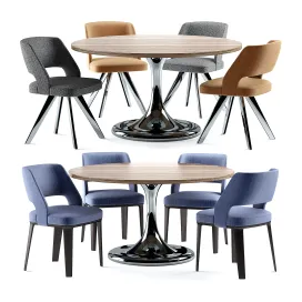Table chairs minotti neto table owens chair